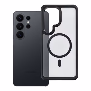 Maciņš Samsung S26 ULTRA Forcell F-Protect Smoke Hybrid Premium saderīgs ar MagSafe melns