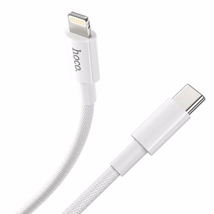 Kabelis USB C uz Lightning Hoco PD 3A 20W 1 m X56 balts
