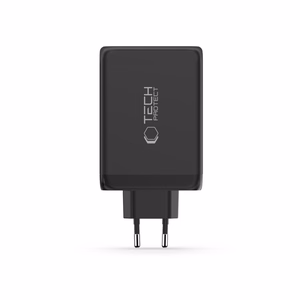 Tech-Protect NC240W-GaN 4 portu 240 W sienas lādētājs - melns