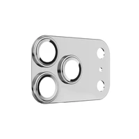 Benks rūdītais stikls Glass Warrior metāla integrēts lēcas aizsargs (C069) Iphone 17 Pro (3 lēcas) balta