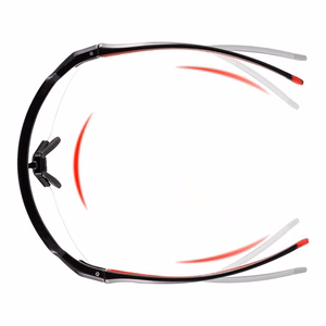 Rockbros 10173 fotohromās UV400 riteņbraukšanas brilles - melnas un sarkanas