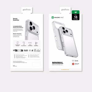 AmazingThing Minimal triecienizturīgs maciņš 3 objektīviem modelim iPhone 18 Pro Max – krāsa: caurspīdīga