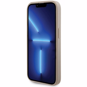 Guess GUHCP15XPS4DGPD iPhone 15 Pro Max 6.7" zelta/zelta cietais apvalks Strass Metāla Logotips