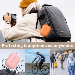 Tech-Protect Silicone Hook Case for AirPods Pro - Pink