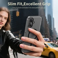 Tech-Protect MagSlim Magnētiskais viedtālruņa apvalks iPhone 17 - matēts melns