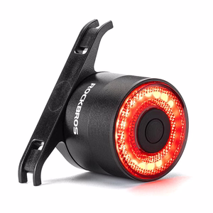 Rockbros Q3 aizmugurējais velosipēda lukturis ar Smart Stop System - melns