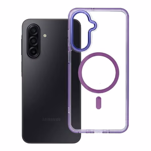 Maciņš Samsung A17 Frame Clear Hybrid Mag Cover saderīgs ar MagSafe violets
