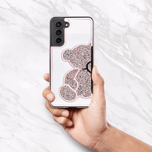 TEDDY BEAR Korpuss priekš SAMSUNG A37 5G rozā krāsā