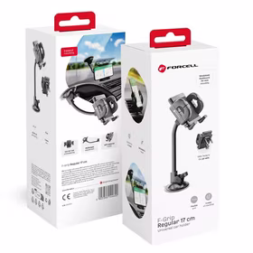 FORCELL F-GRIP Regular 17 cm auto turētājs vējstiklam / paneļim / ventilācijas atverei melns