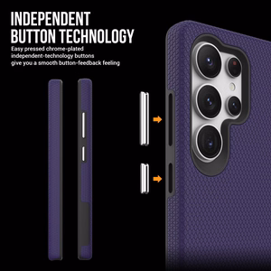 Perfekcionistu trīsstūra korpuss Samsung S928 S24 Ultra violets