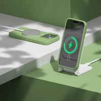 Etteri Silikona Mag maciņš for iPhone 15 6,1" gaiši zaļš