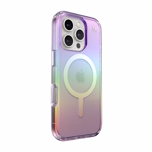 Speck Presidio2 Lux MagSafe vāciņš ierīcei iPhone 16 Pro, violets un caurspīdīgs