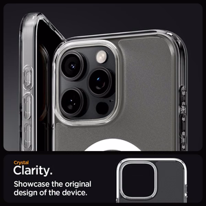 Spigen Ultra Hybrid Mag vāciņš ierīcei iPhone 16 Pro Max 6.9", ar MagSafe, matēti caurspīdīgs