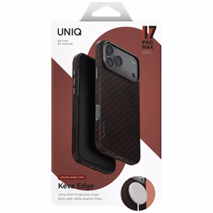 Чехол Uniq Keva EDGE Magclick с зарядкой для iPhone 17 Pro Max (оранжевый)