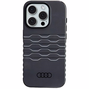 Audi IML MagSafe viedtālruņa apvalks iPhone 15 Pro - melns