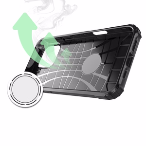 Hybrid Armor viedtālruņa apvalks iPhone 16 Pro Max - melns