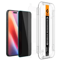 Spigen Glas.tR EzFit Privacy rūdītais stikls iPhone 15/16 ar adapteri (2 gab.)