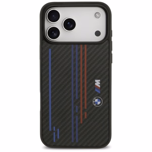 BMW M Kevlar Lines & Logo MagSafe Чехол для iPhone 17 Pro Max - чёрный