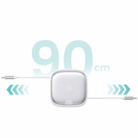 USAMS Kabelis izvelkams 3w1 ar kastīti MicroUSB/USB-C/Lightning 60W tērauda SJ650USB01 (US-SJ650)