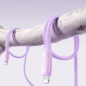 Joyroom S-A59 Vibrant Series 30W USB-C - Lightning kabelis 1.2m - violets