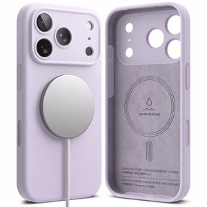 Ringke silikona magnētiskais MagSafe apvalks viedtālrunim iPhone 17 Pro - melns