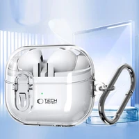 Tech-Protect FlexAir apvalks ar karabīni Samsung Galaxy Buds 3 / 3 Pro – caurspīdīgs