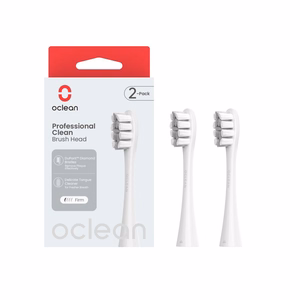 Oclean Professional Clean P1C10 maiņas uzgaļi elektriskajai zobu birstei, 2 gab. – pelēki