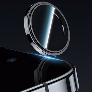 Benks Grūdinātais stikls Glass Warrior Metāla objektīva aizsargstikls kamerai Iphone 17 Pro/17 Pro Max (3 gab.) melns
