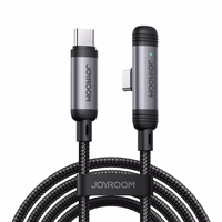 Joyroom S-A56 EnjoyX sērijas 90° USB-C - USB-C kabelis 60W 1.2m - melns