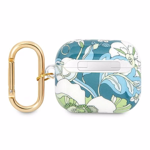 Guess GUA3HHFLN чехол для AirPods 3 зелёный/зелёный Flower Strap Collection