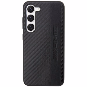 AMG AMHCS23MBLSCA S23+ S916 - melns ciets vāciņš ar karbona svītru un reljefu