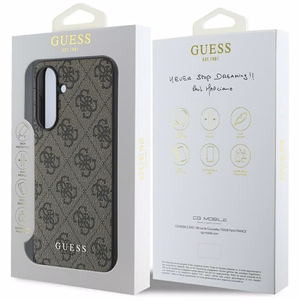 Guess 4G Charms Collection apvalks Samsung Galaxy A36 - Brūns