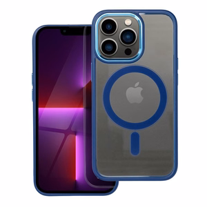 Magnētiskais viedtālruņa apvalks COLOR EDGE MAG COVER ar MagSafe iPhone 13 Pro tumši zils