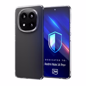 3mk caurspīdīgs viedtālruņa apvalks Xiaomi Redmi Note 14 Pro+ - caurspīdīgs