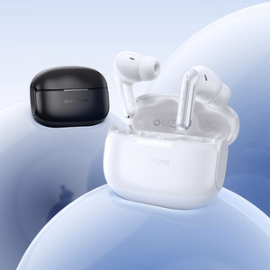 Borofone TWS Bluetooth austiņas FQ9 Plus Peaceful ANC+ENC melnas
