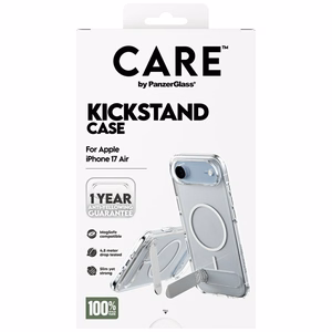 CARE by PanzerGlass Funkcionālais apvalks ar statīvu Magnētiskais iPhone Air - Caurspīdīgs