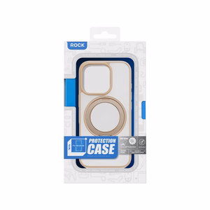 Rock Rotating Stand Soft Touch Series Magnetic for Iphone 16 Pro gold