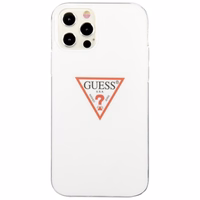 Guess GUHCP12MPCUCTLWH iPhone 12/12 Pro 6.1" balts cietais apvalks Triangle kolekcija