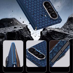 Benks Magnetic Armor Grid Air Grand Combo maciņš (C.K.FL.SA.BE.0051) Samsung Galaxy Z Fold 8 Ultra, zils