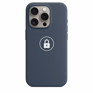 Telefona maciņš "Silicone Case v2" iPhone 15 Pro Max / Storm Blue / iepakojumā