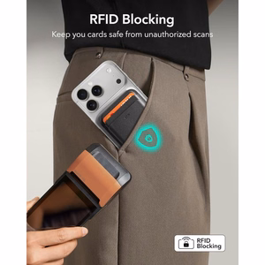 ESR Classic ar RFID aizsardzību MagSafe magnētiskais karšu maciņš tālrunim – melns