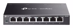 TP-Link Omada ES208G network switch Managed L2 Gigabit Ethernet (10/100/1000) melns