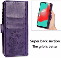 Korpuss Flower Book Samsung A165 A16 4G/A166 A16 5G violets