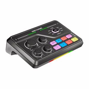 Fifine SC8 RGB spēļu mikseris (melns)