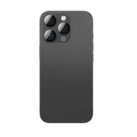 AmazingThing aviācijas klases sakausējuma rūdītais stikls objektīvam iPhone 16 Pro / 16 Pro Max - melns