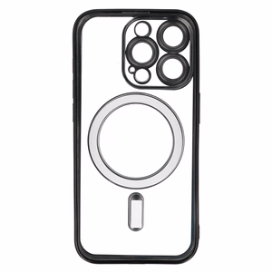 Metallic Magsafe Case for Iphone 15 Pro Max Black