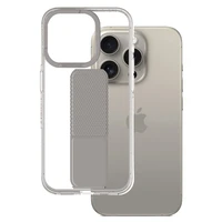 Amazing Thing Titan Pro Magnētiskais apvalks MagSafe 10FT IP156.7PTHGY iPhone 15 Pro Max titāna krāsas ar statīvu