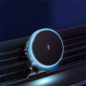 AUTO TURĒTĀJS T-PHOX iMAG MAGNĒTISKS BEZVADU MELNS