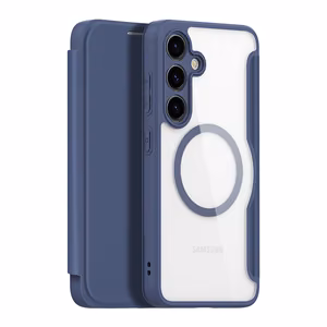 Dux Ducis Skin X Pro viedtālruņa apvalks Samsung S24+ ar magnētisko gredzenu un atloku - zils