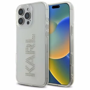 Karl Lagerfeld KLHCP16XHKLSTDCT iPhone 16 Pro Max 6.9" caurspīdīgs cietais apvalks IML Rhinestones logotips